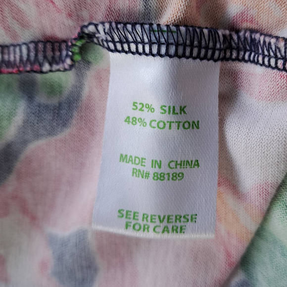 LILLY PULITZER Getaway Garden Valle Halter Dress Size Small Silk Knit Sheath - Picture 7 of 11